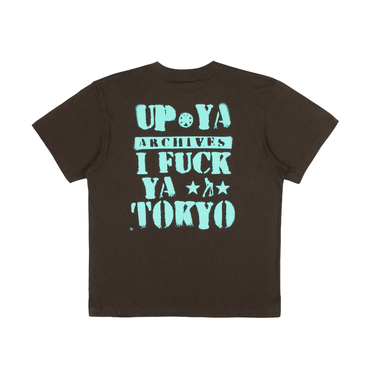 IFUCKTOKYO X UP YA T-SHIRT Turquoise / Grey