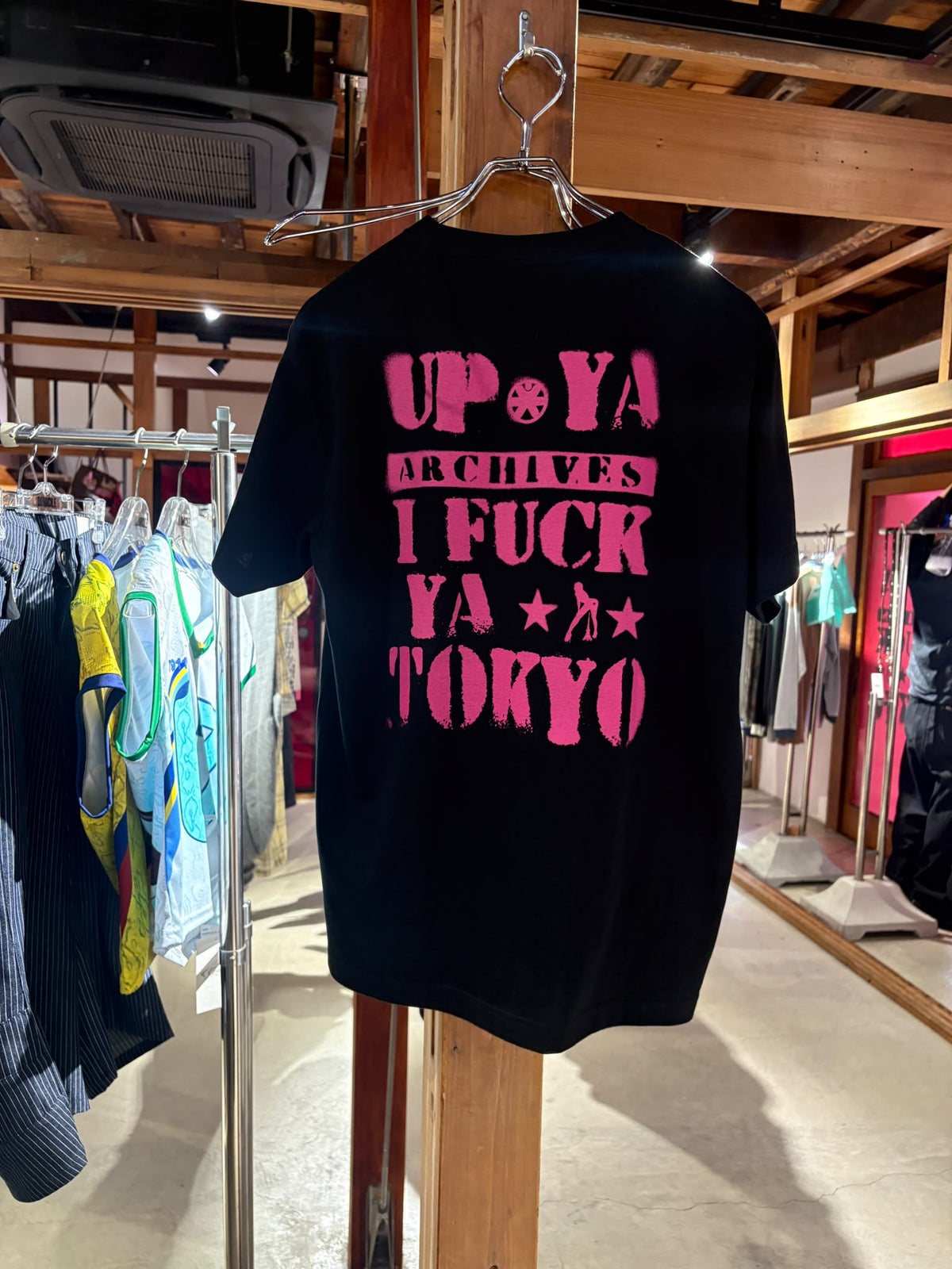 IFUCKTOKYO X UP YA T-SHIRT Pink / Black